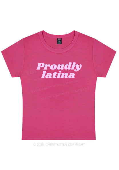 Proudly Latina Y2K Baby Tee Cherrykitten