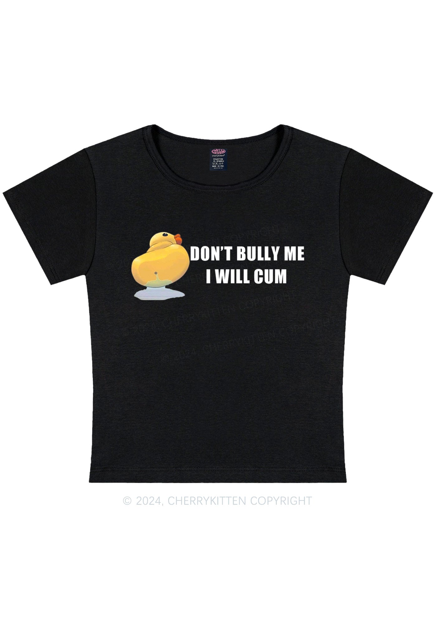 Don't Bully Duck Y2K Baby Tee Cherrykitten