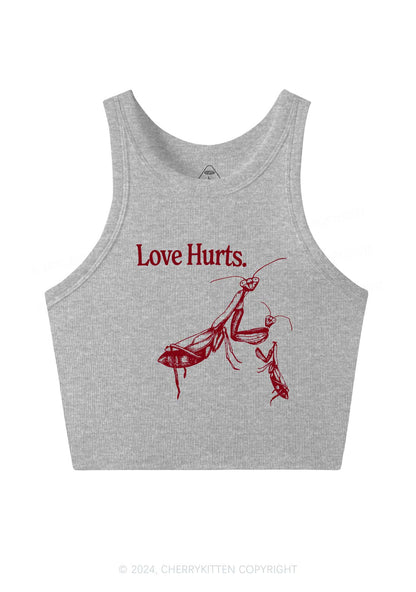 Love Hurts Y2K Valentine's Day Crop Tank Top Cherrykitten