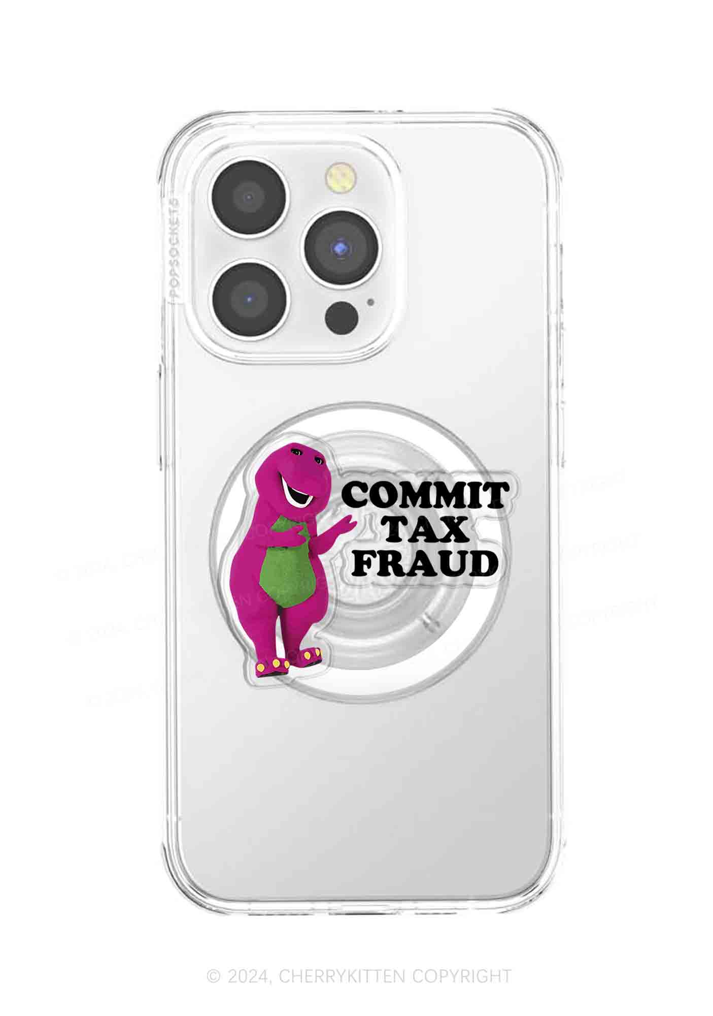 Commit Tax Fraud Y2K Magnetic Phone Grip Holder Cherrykitten