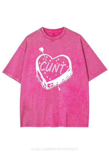 Cxxt Cake Y2K Valentine's Day Washed Tee Cherrykitten