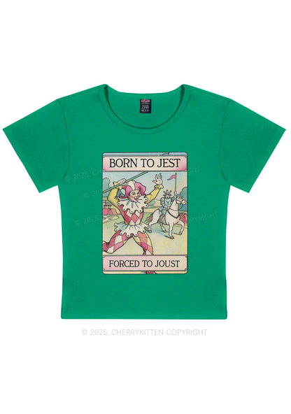 Forced To Joust Y2K Baby Tee Cherrykitten