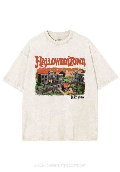 Halloween Town EST 1998 Y2K Washed Tee Cherrykitten