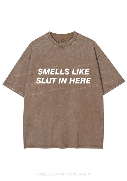 Smells Like Slxt Y2K Washed Tee Cherrykitten