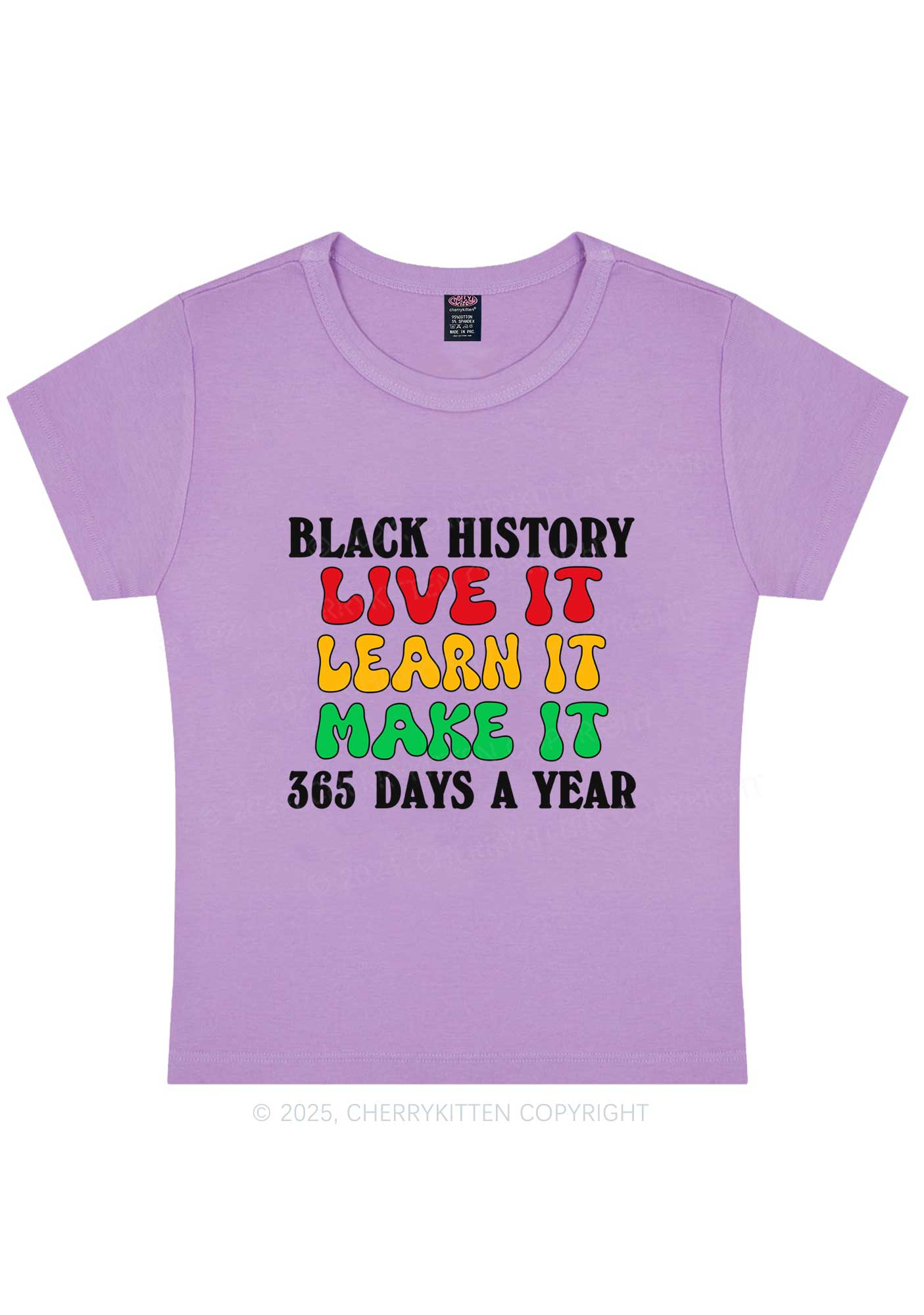 Live It Learn It Make It Y2K Baby Tee Cherrykitten