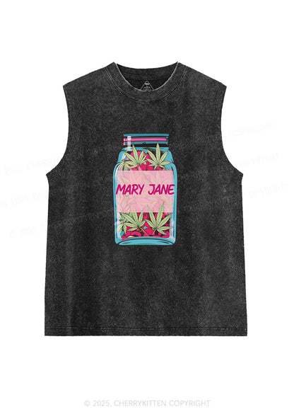 Wxxd Jar Y2K Washed Tank Cherrykitten