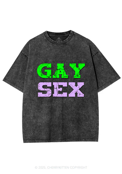 Gay Six Y2K Washed Tee Cherrykitten