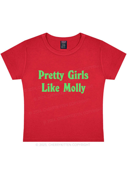 Pretty Girls Like Molly Y2K Baby Tee Cherrykitten