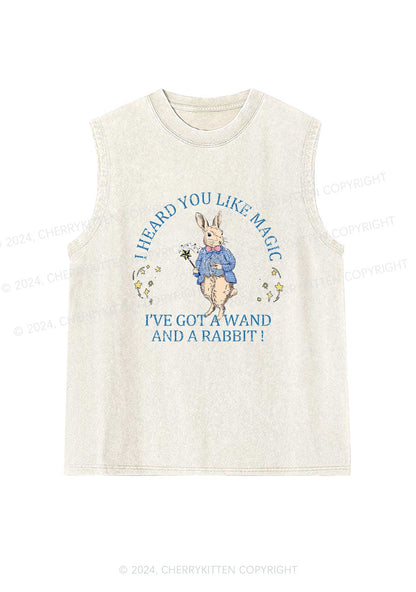 Wand Rabbit Y2K Washed Tank Cherrykitten