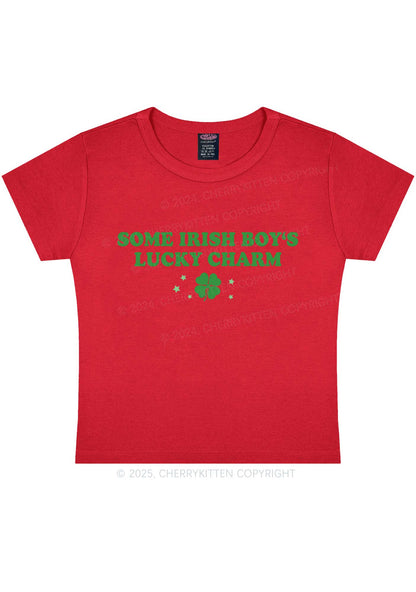 Irish Boys Lucky Charm St Patricks Y2K Baby Tee Cherrykitten