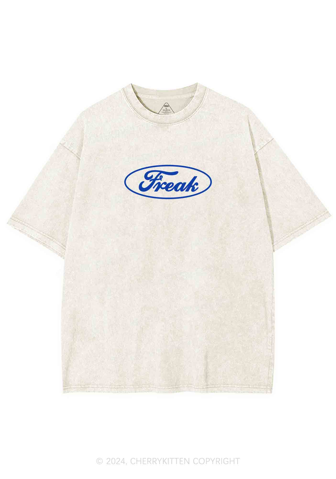 Oval Freak Y2K Washed Tee Cherrykitten