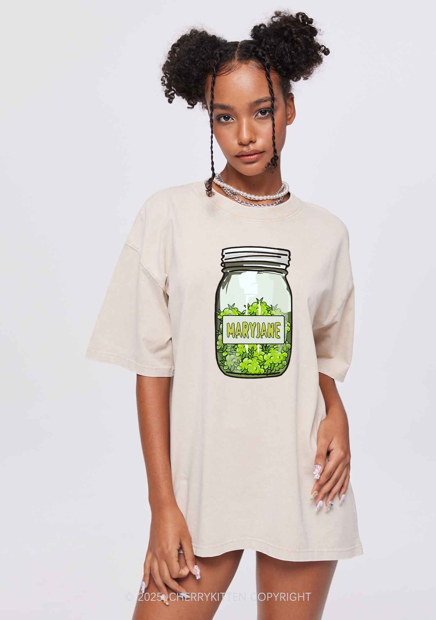 Mary Jane Wxxd Jar Y2K Washed Tee Cherrykitten