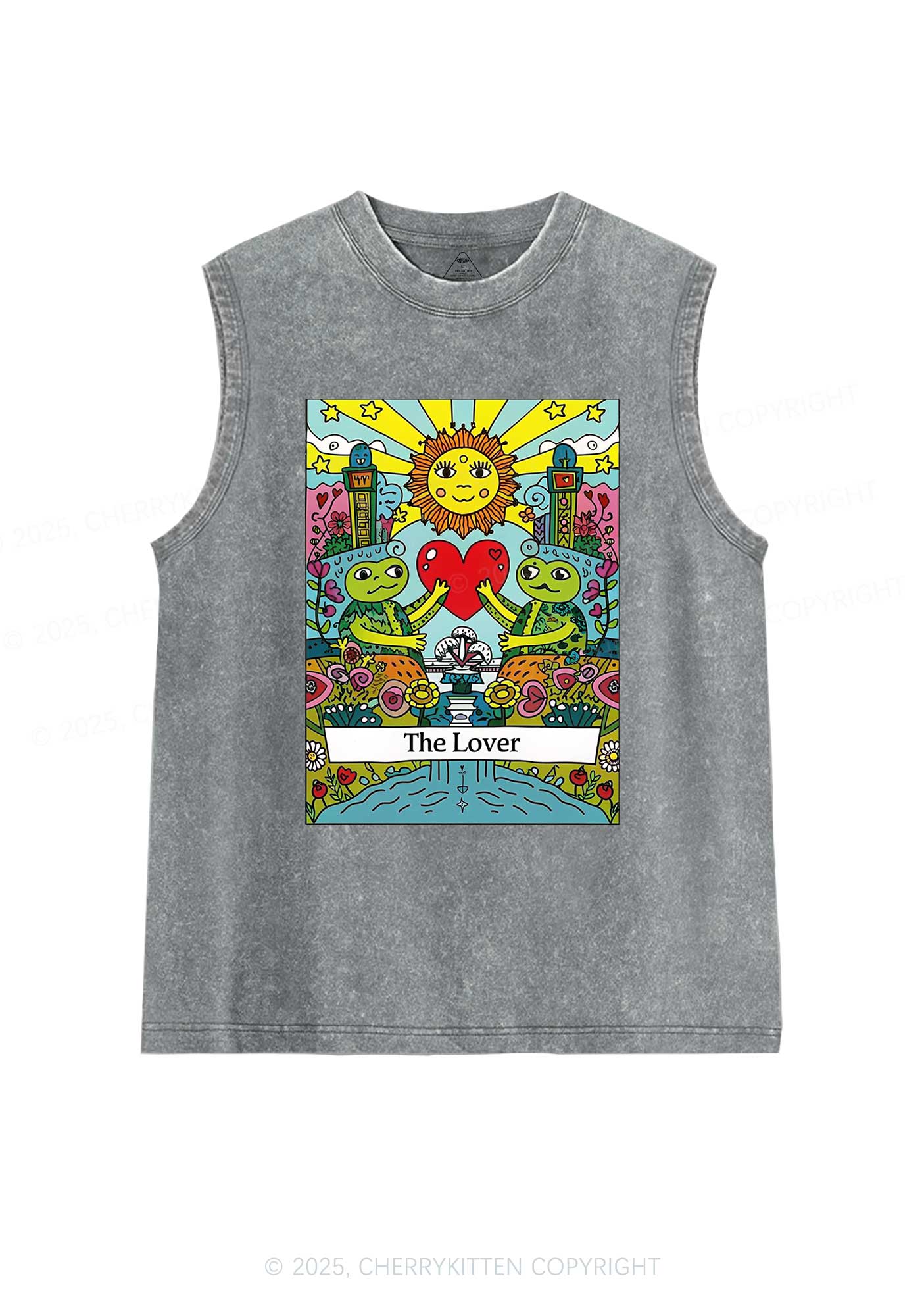 The Lover Frog Y2K Washed Tank Cherrykitten