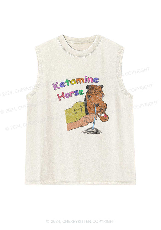 K Horse Y2K Washed Tank Cherrykitten