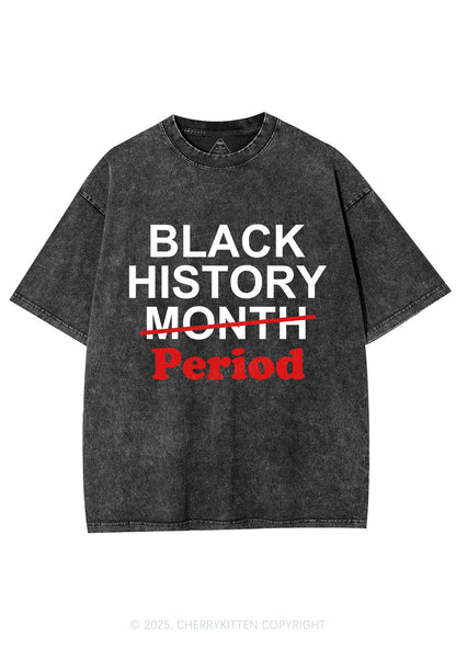 Black History Period Y2K Washed Tee Cherrykitten