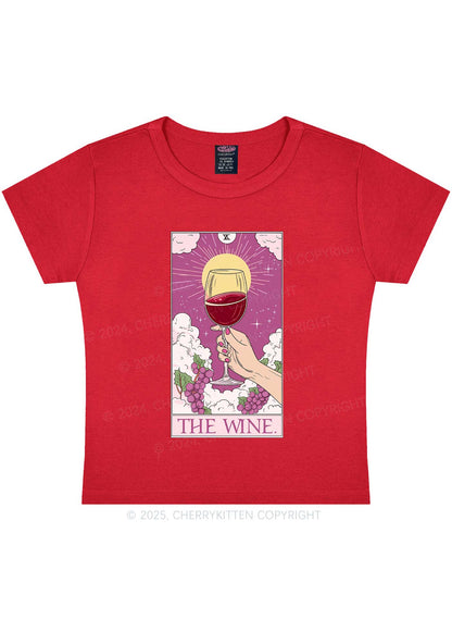 The Wine Y2K Baby Tee Cherrykitten