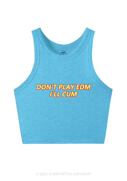 Dont Play Edm Y2K Crop Tank Top Cherrykitten