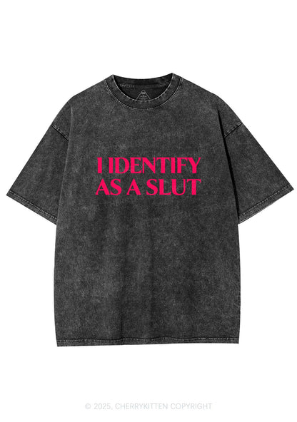 Identify As A Slxt Y2K Washed Tee Cherrykitten