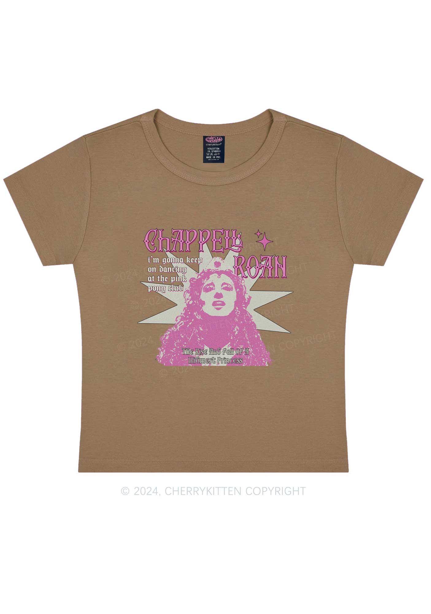 Keep On Dancing Y2K Baby Tee Cherrykitten