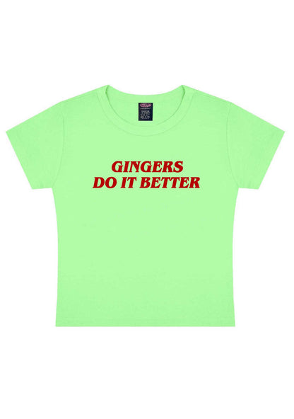 Gingers Do It Better Y2K Baby Tee Cherrykitten