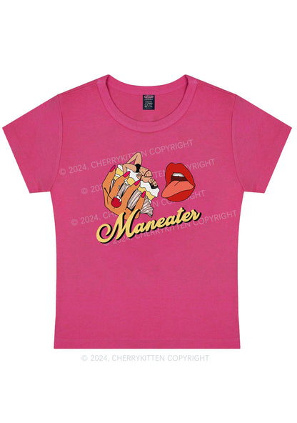 Maneater Mouth Y2K Baby Tee Cherrykitten