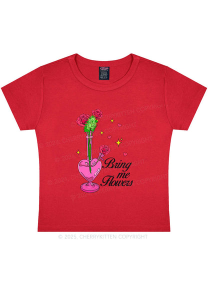 Bring Me Flowers Y2K Baby Tee Cherrykitten