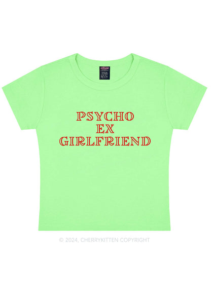 Psycho Ex Girlfriend Y2K Baby Tee Cherrykitten