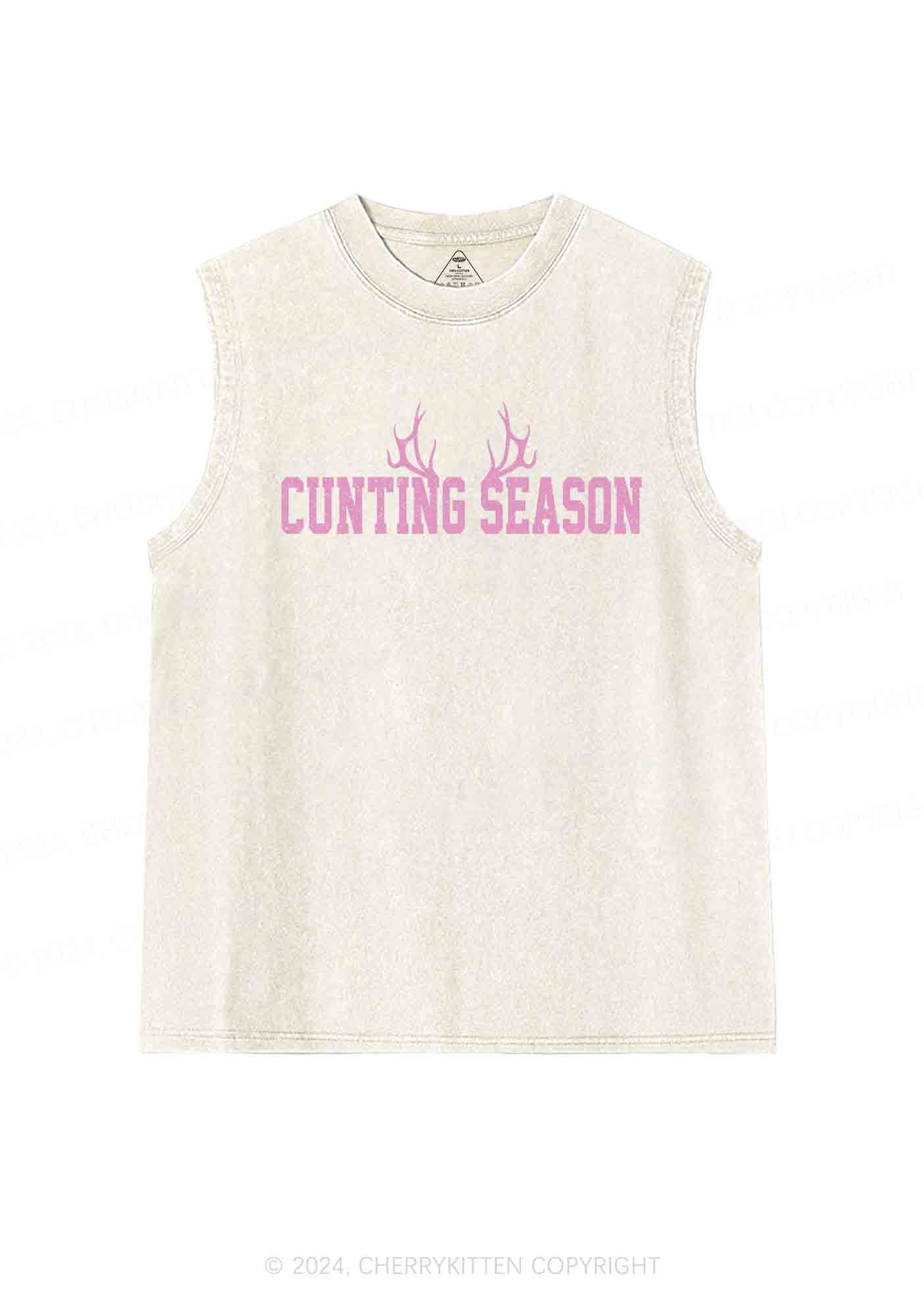 Cunting Season Y2K Washed Tank Cherrykitten