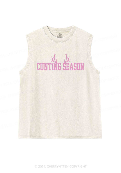 Cunting Season Y2K Washed Tank Cherrykitten