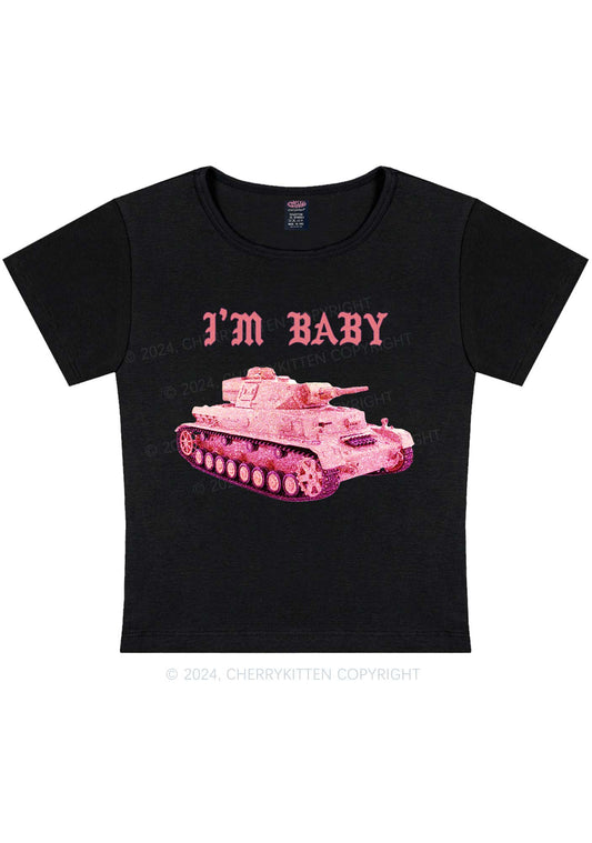 I'm Baby Tank Y2K Baby Tee Cherrykitten