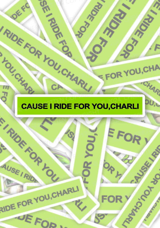 Ride For You 1Pc Y2K Sticker Cherrykitten