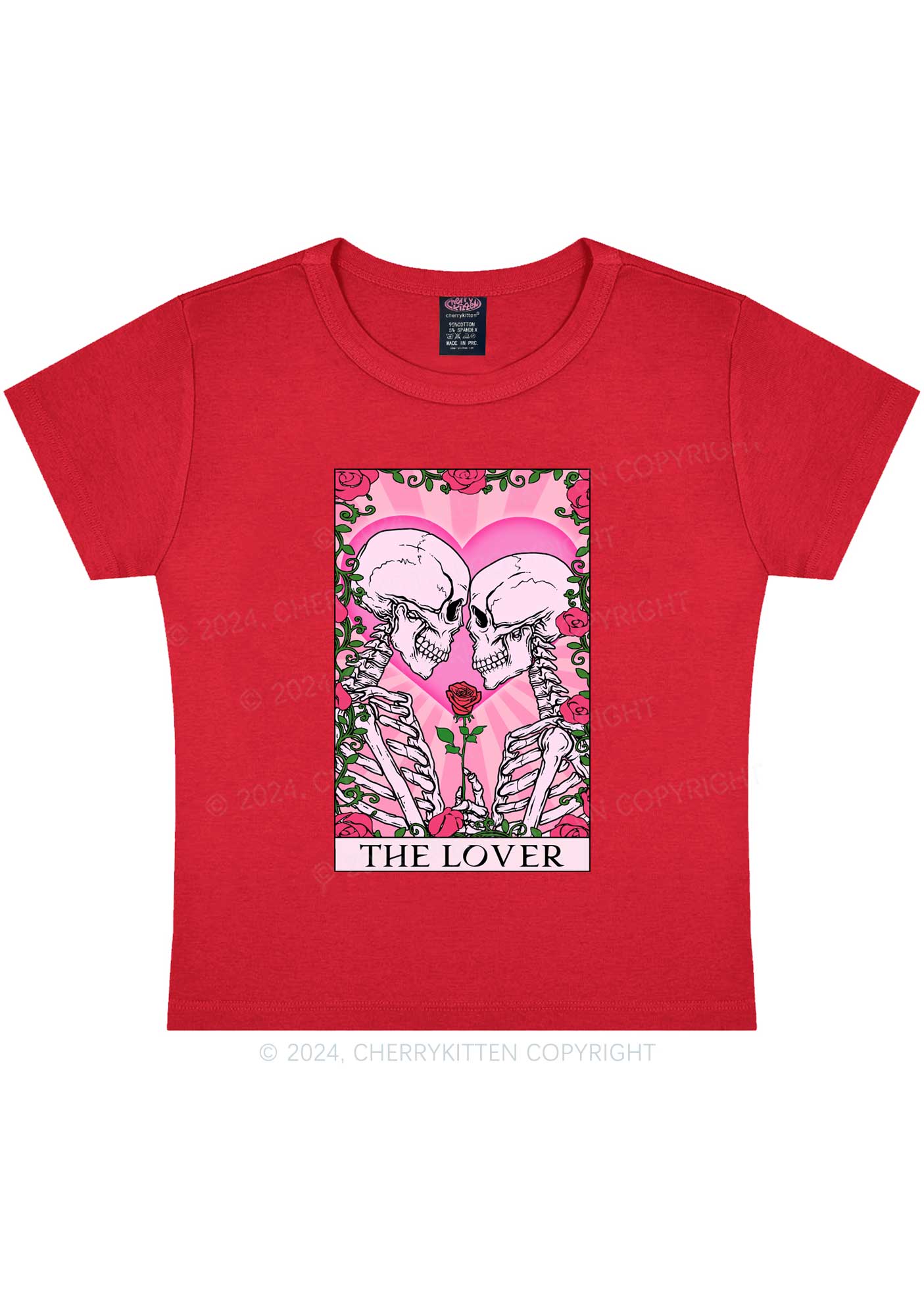 The Lover Y2K Valentine's Day Baby Tee Cherrykitten