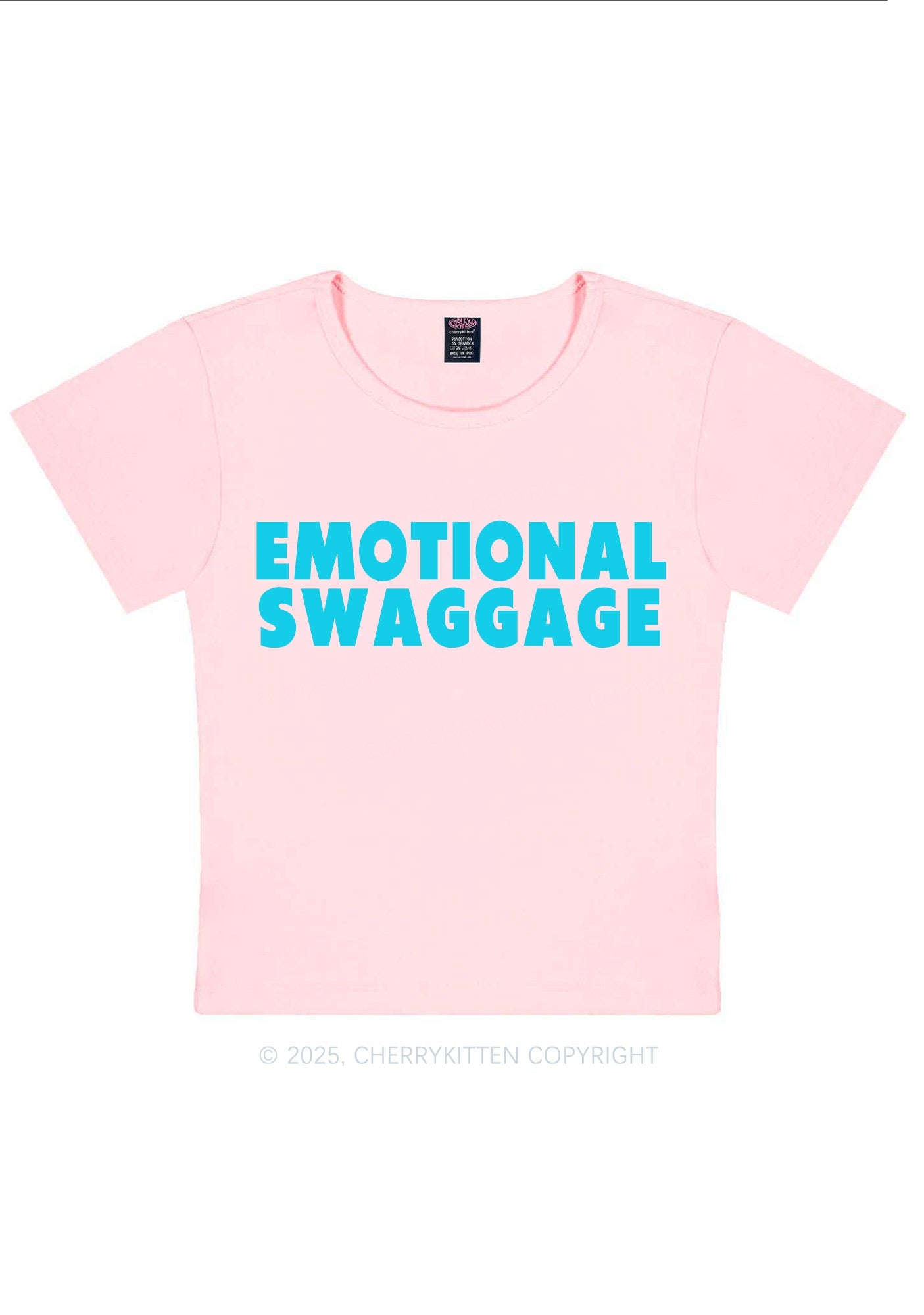 Emotional Swaggage Y2K Baby Tee Cherrykitten