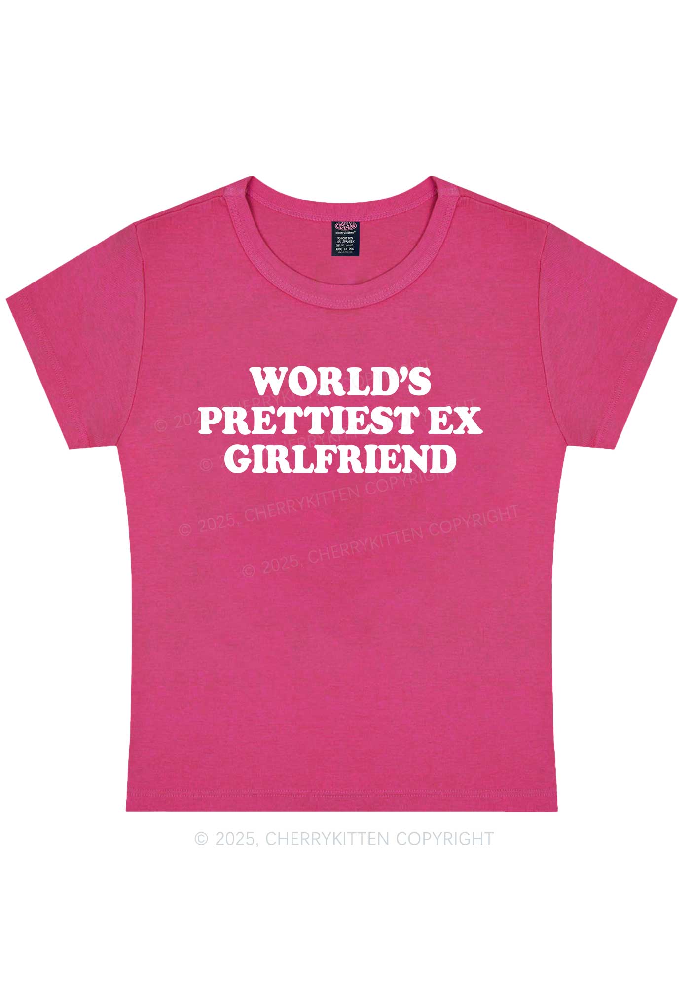 Worlds Prettiest Ex Girlfriend Y2K Baby Tee Cherrykitten