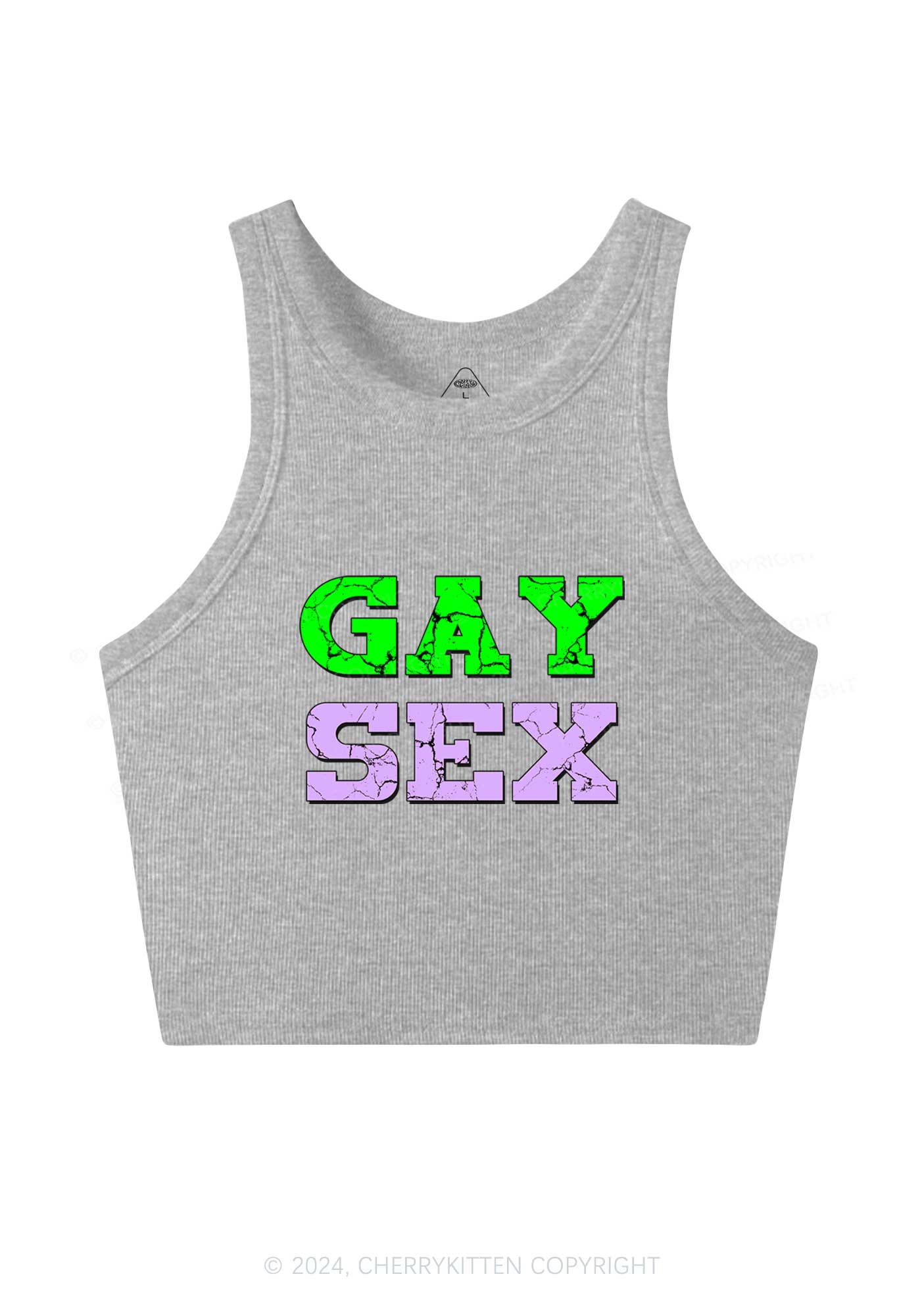 Gay Six Y2K Crop Tank Top Cherrykitten