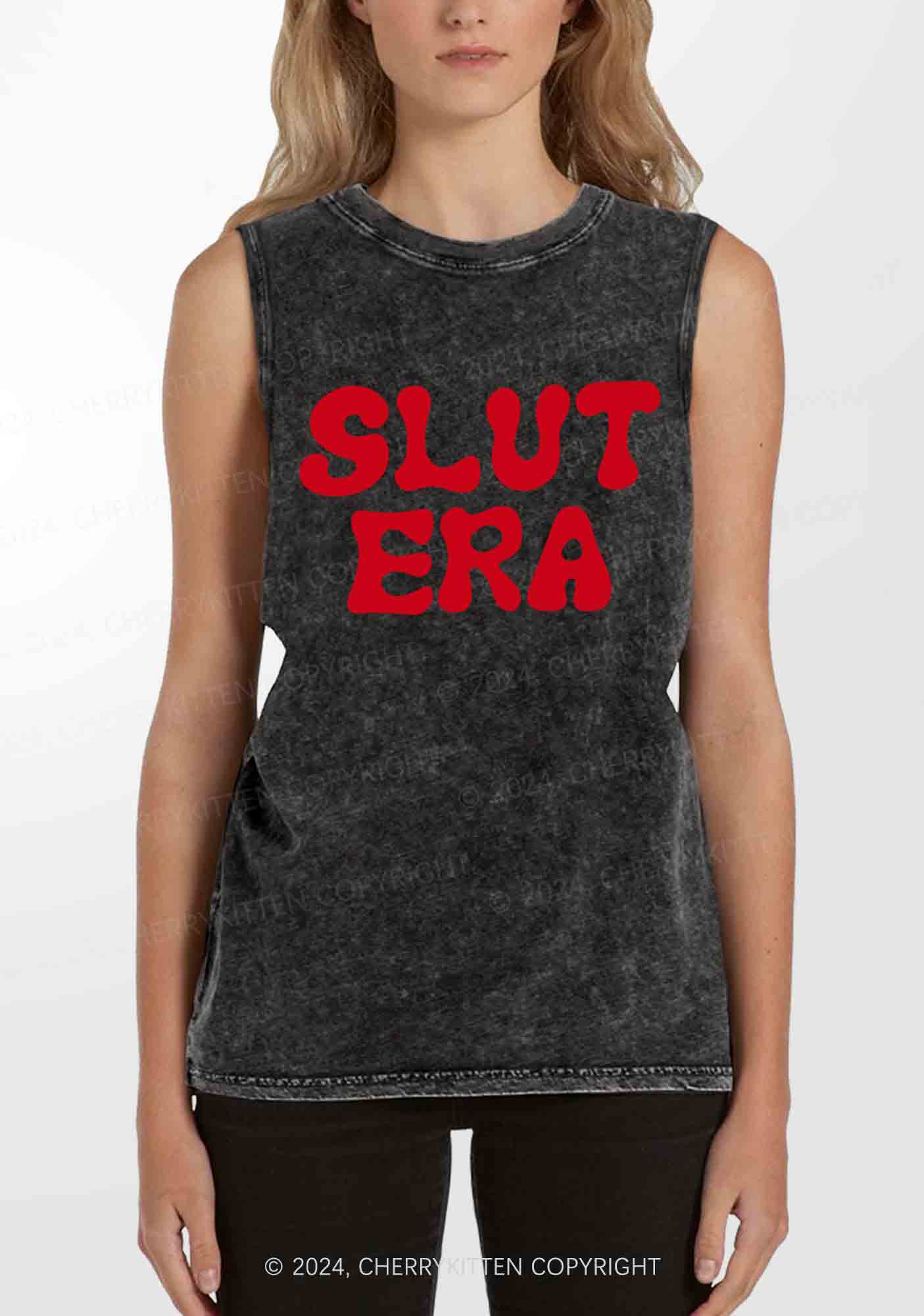 Slxt Era Y2K Washed Tank Cherrykitten