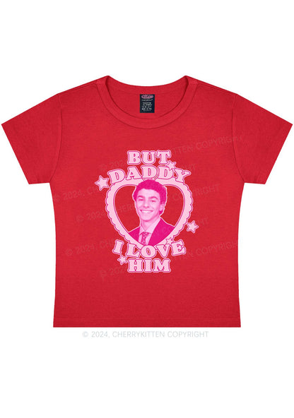 Daddy I Love Him Luigi Y2K Baby Tee Cherrykitten