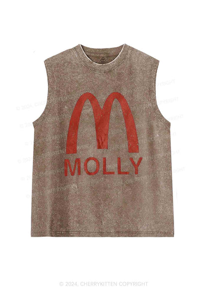 Red Molly Y2K Washed Tank Cherrykitten