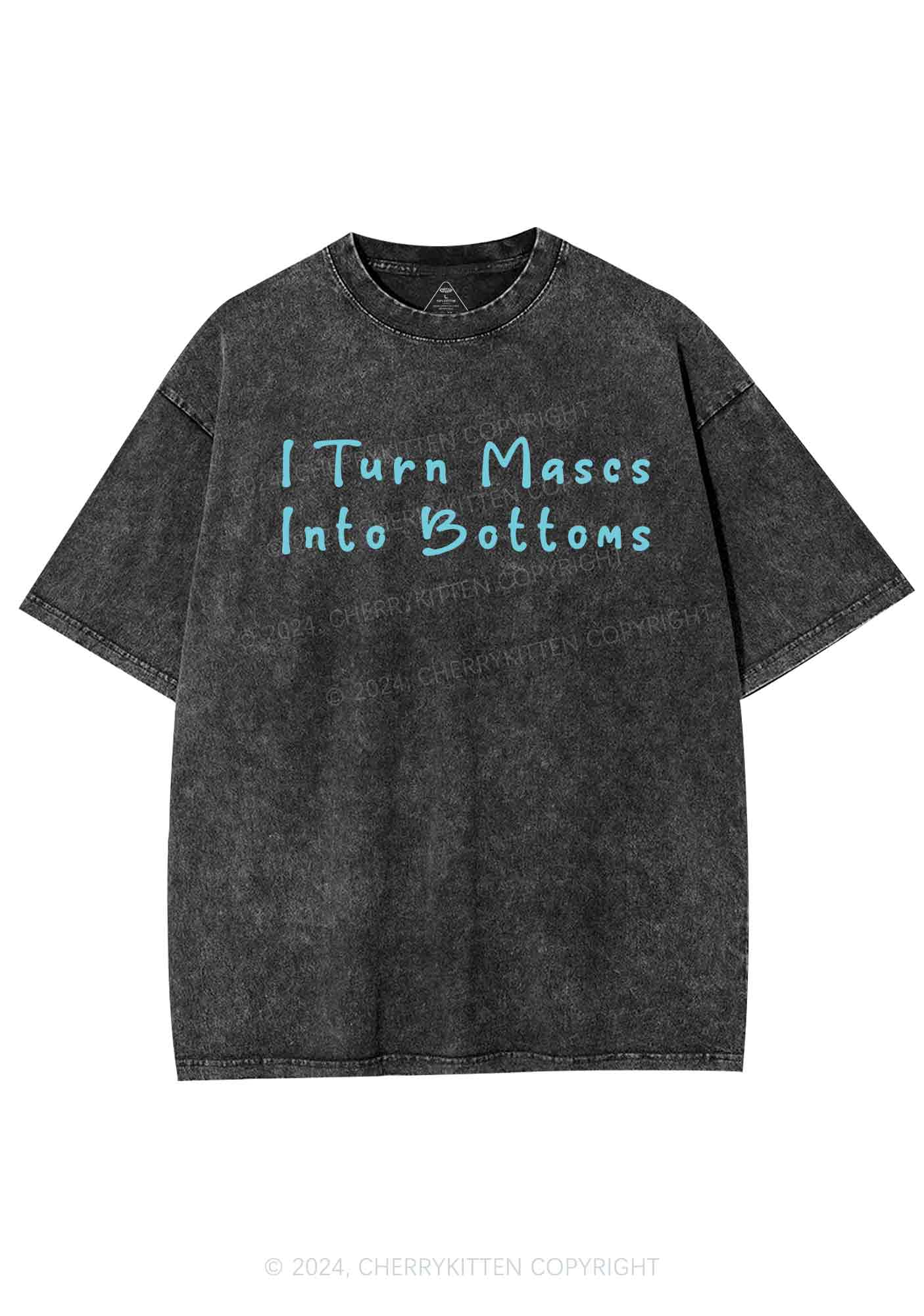 Turn Mascs Into Bottoms Y2K Washed Tee Cherrykitten