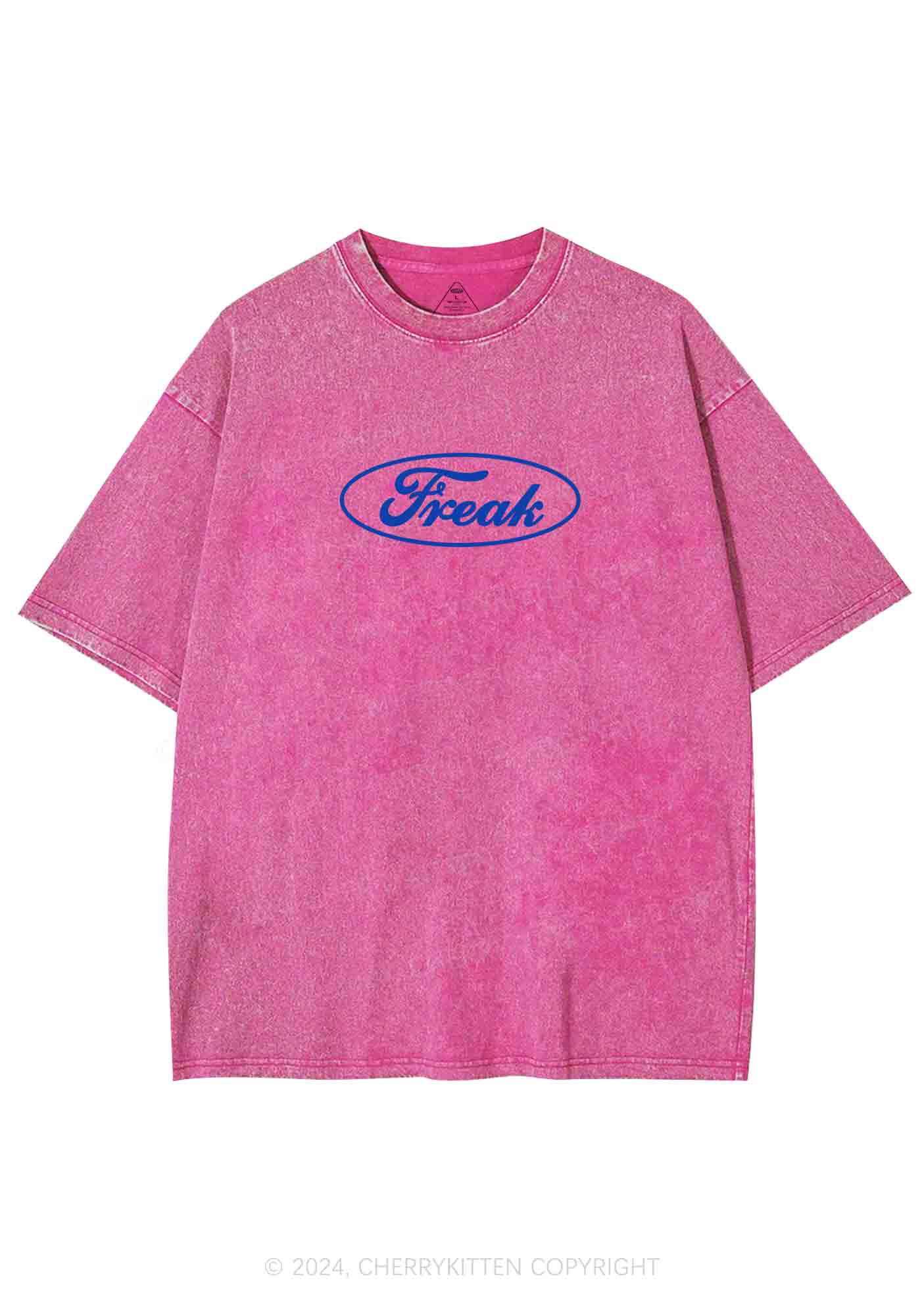 Oval Freak Y2K Washed Tee Cherrykitten