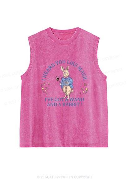 Wand Rabbit Y2K Washed Tank Cherrykitten