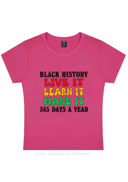 Live It Learn It Make It Y2K Baby Tee Cherrykitten