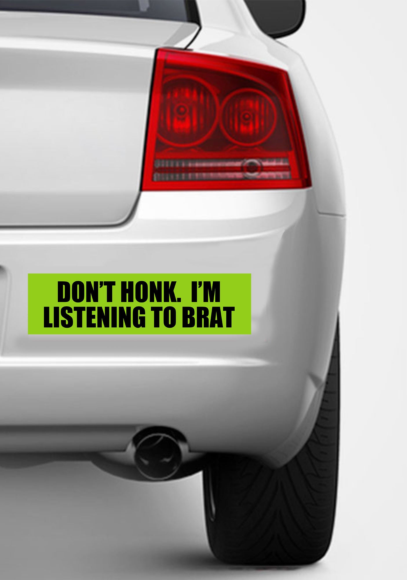 I'm Listening To Brat Y2K Car Bumper Magnet Cherrykitten