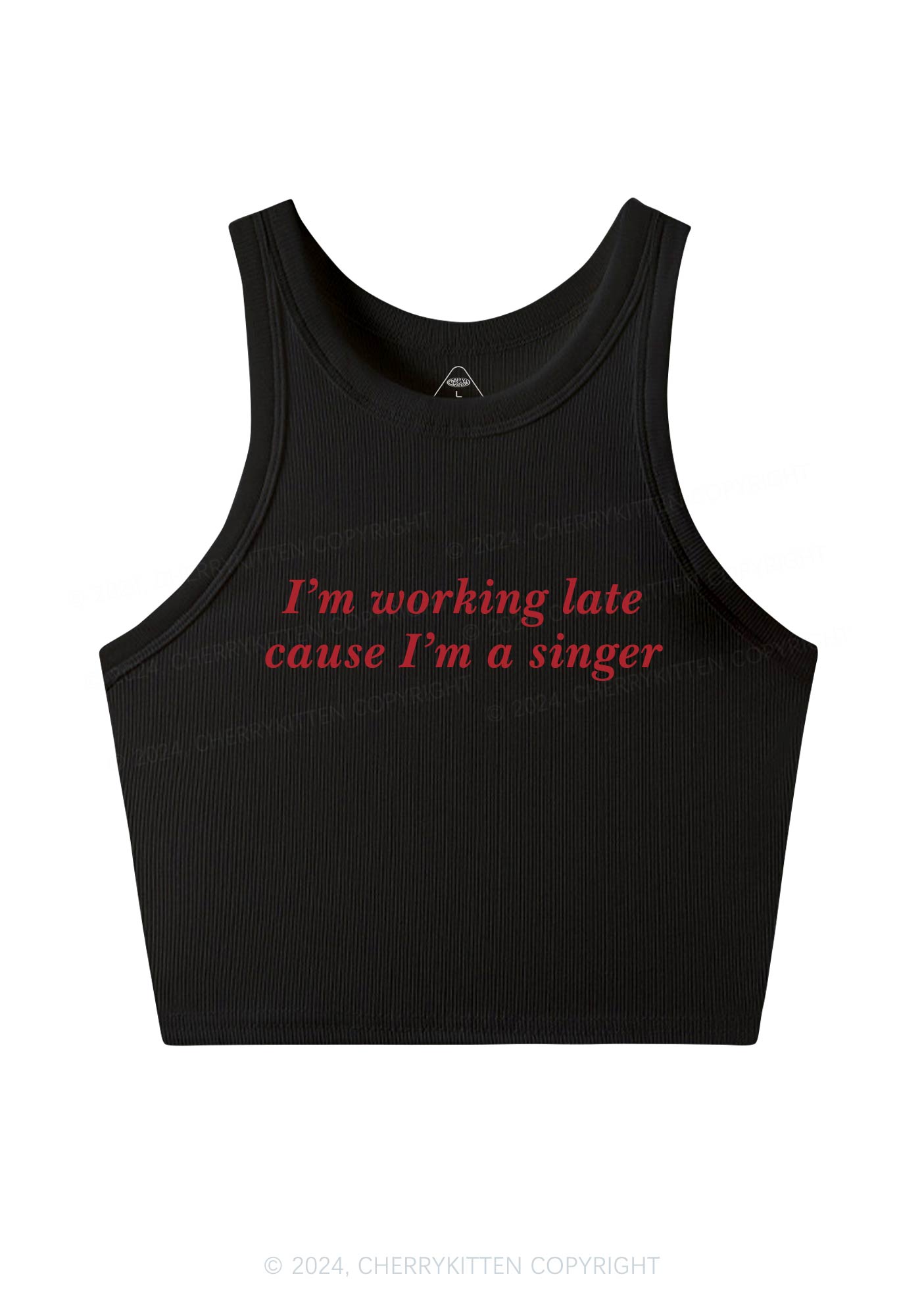 I'm A Singer Y2K Crop Tank Top Cherrykitten