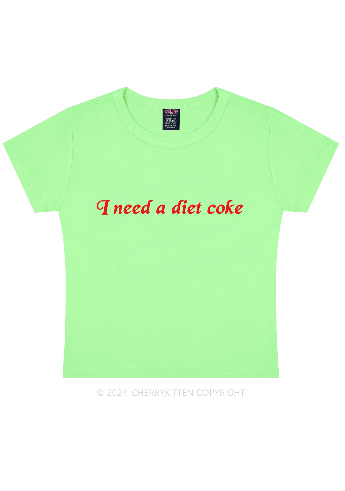 Diet Coke Y2K Baby Tee Cherrykitten