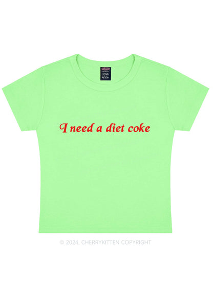 Diet Coke Y2K Baby Tee Cherrykitten