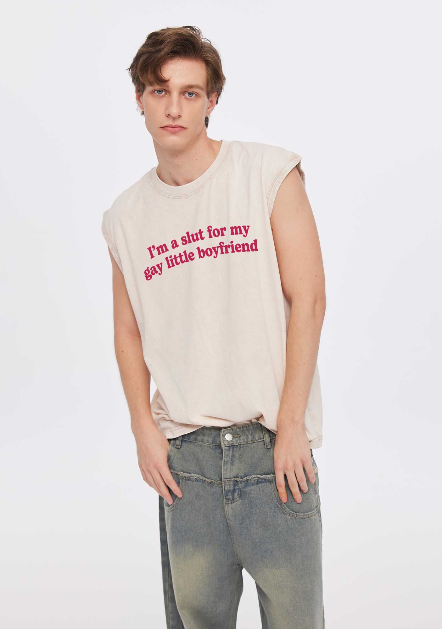 Slxt For My Gay BF Y2K Valentine's Day Washed Tank Cherrykitten