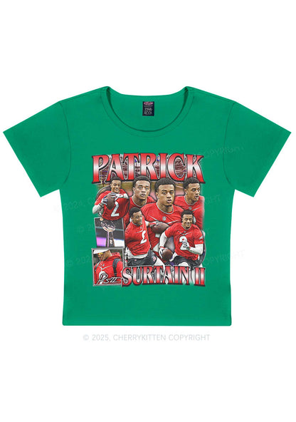 Red Patrick Y2K Super Bowl Baby Tee Cherrykitten