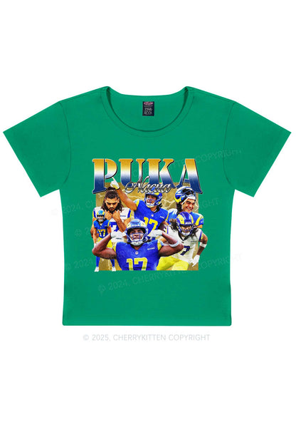 Yellow Puka Y2K Super Bowl Baby Tee Cherrykitten