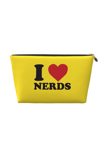 I Love Nerds Y2K Leather Makeup Bag Cherrykitten